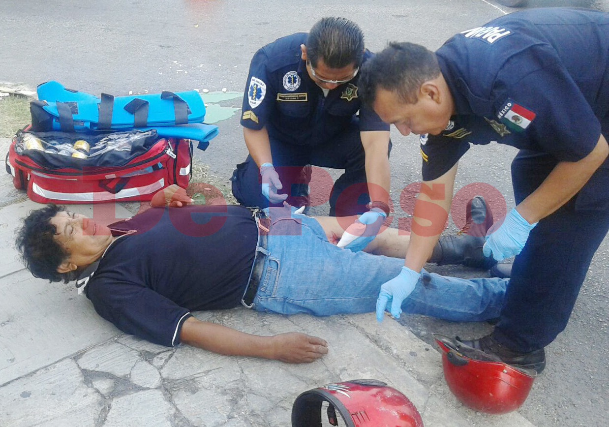 atropellan a motociclista en fraccionamiento Francisco de Montejo