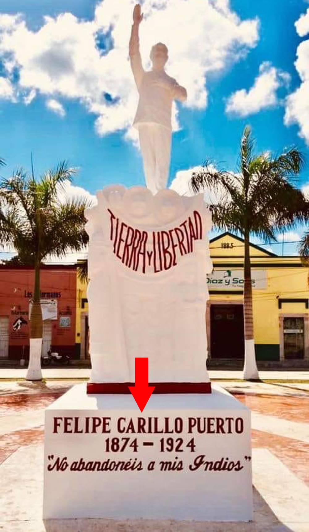Felipe Carrillo Puerto se revuelca en su tumba por horror ortográfico