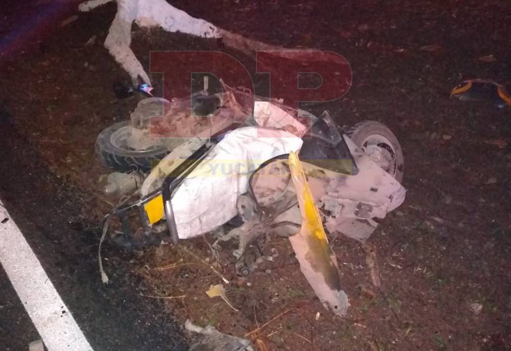 Enorme pipa le arranca la vida a motociclista en carretera