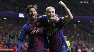 Con Iniesta.