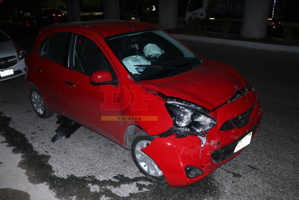 Certero golpe de un March hace volcar a un Matiz