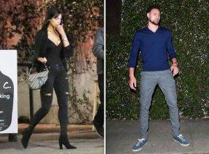 La mexicana y el jugador cenaron en una mesa en la parte trasera del restaurante (foto: www.tmz.com)