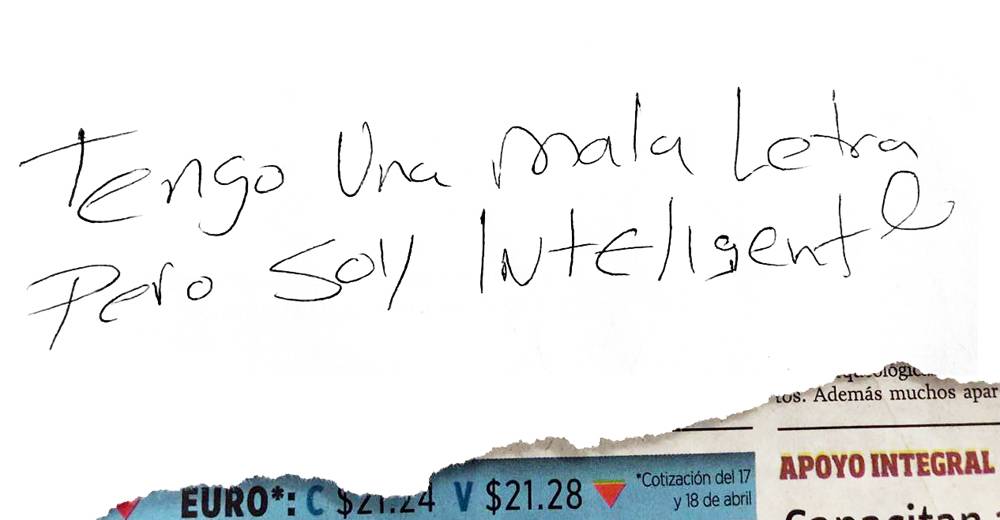 ¿Tienes letra fea? Felicidades… Eres muy inteligente