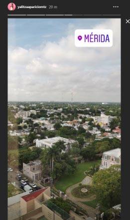 Compartió la vista de Mérida desde su hotel. (Foto: redes sociales)