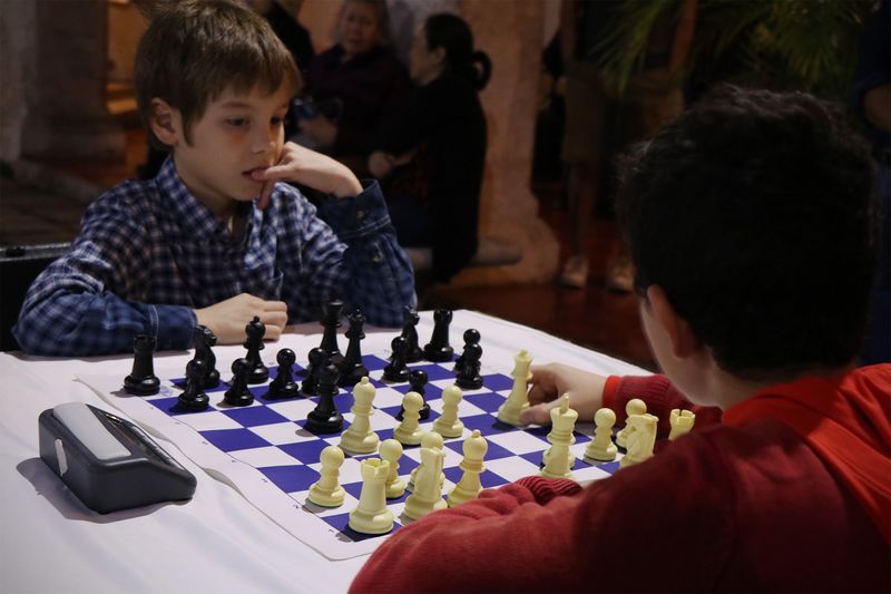 También hubo partidas de ajedrez incluso en categoría de menores de 10 años de edad