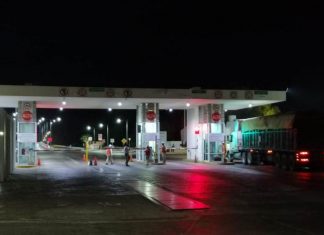 Entrada del API de Progreso, donde se espera recibir al pasajero del Marella Explorer II. (Gerardo Keb)