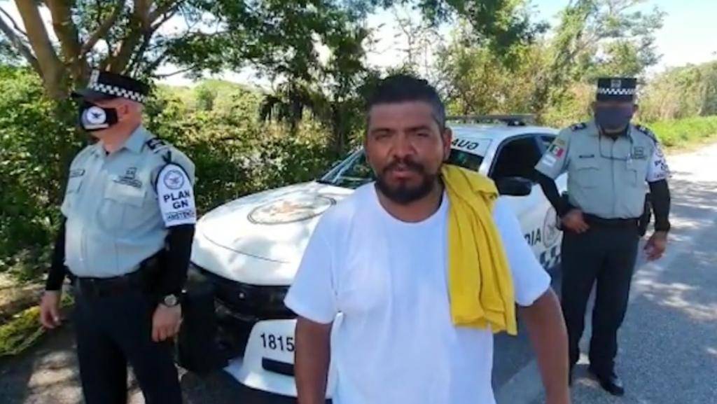 Guardia Nacional rescata a trailero atrapado - De Peso Yucatán